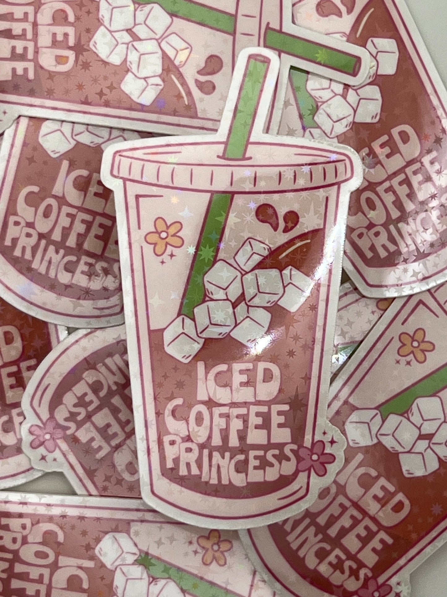 Iced Coffee Princess Sticker