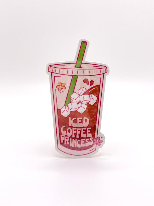 Iced Coffee Princess Sticker