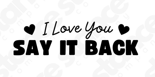 I Love You SAY IT BACK Decal