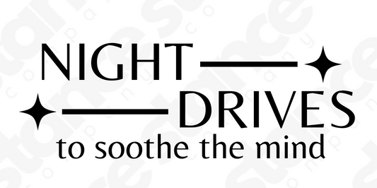 Night Drives Decal